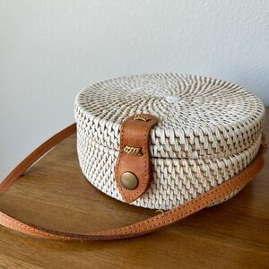Handwoven Round Rattan Bag